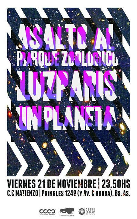 asalto al parque zoologico flyer