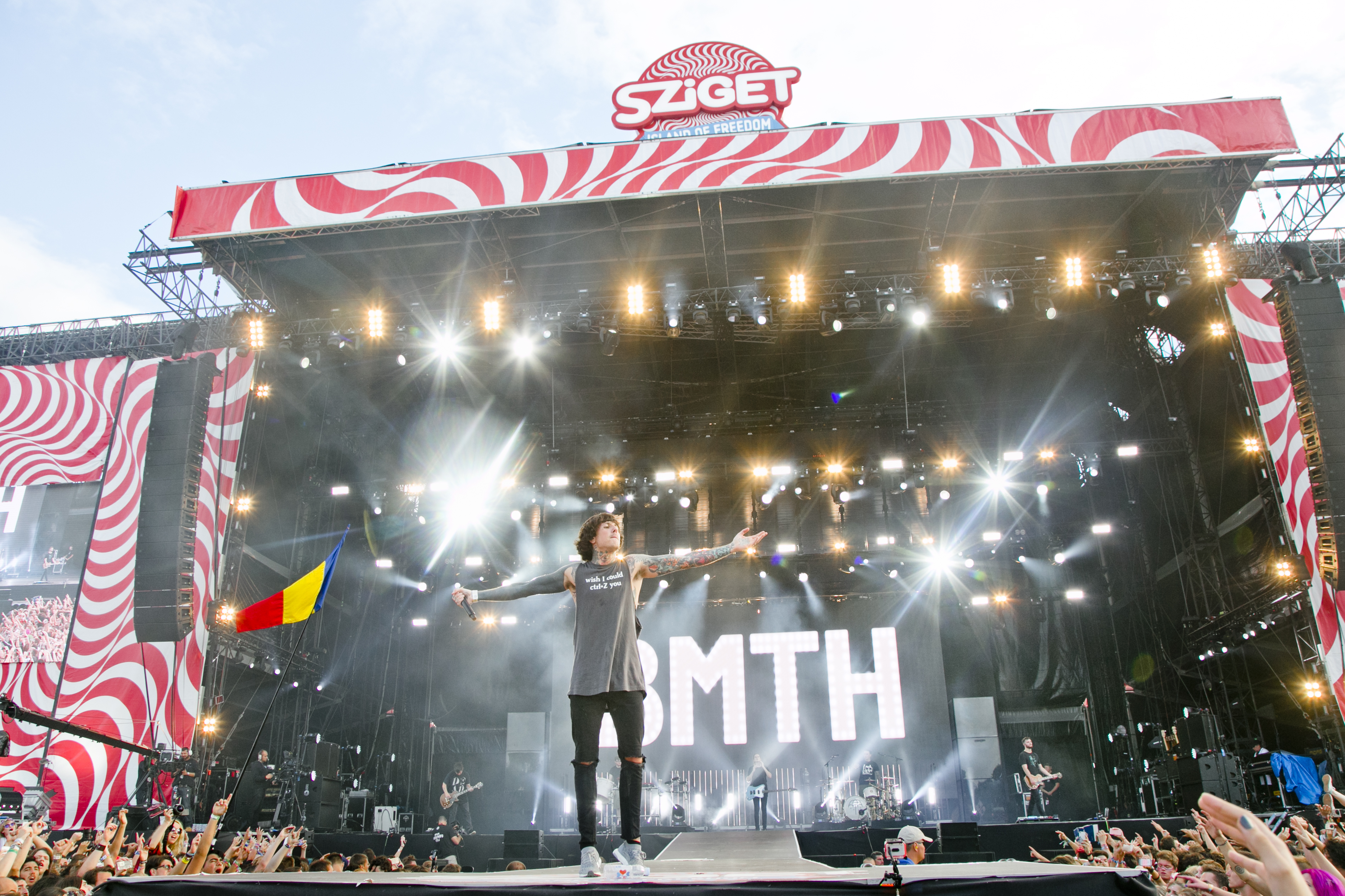Bring Me The Horizon at Sziget Festival, Budapest, Hungary - 13 August 2016