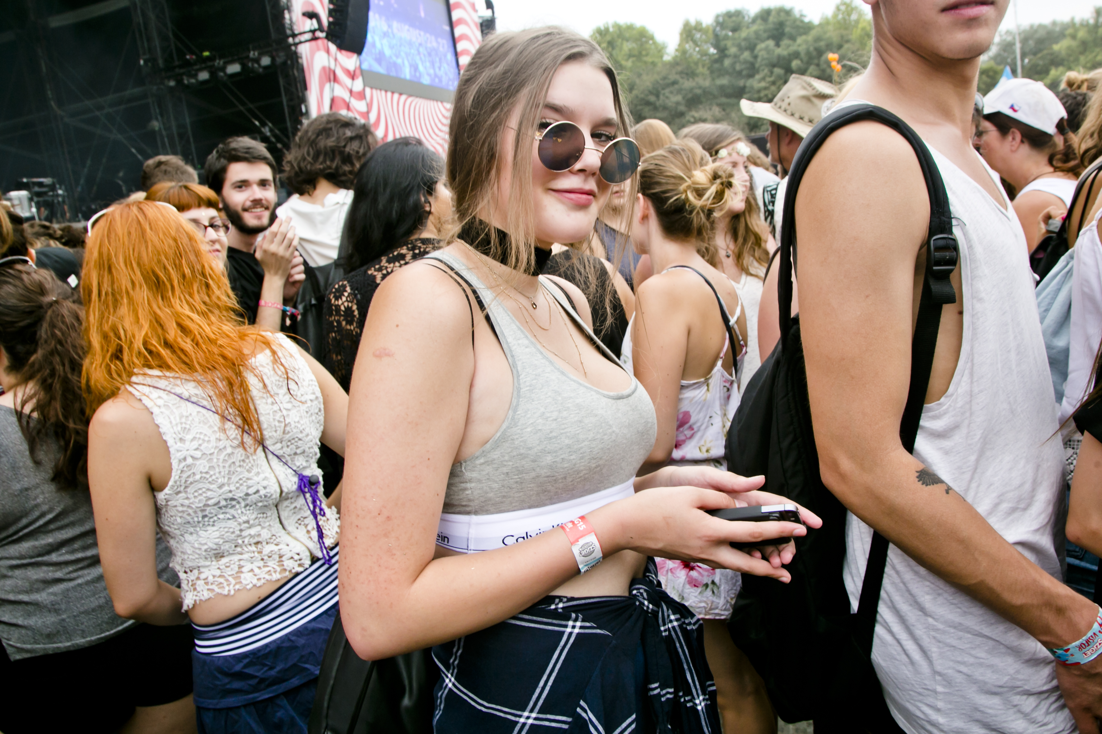 Crowd & Atmosphere at Sziget Festival, Budapest, Hungary - 15 August 2016