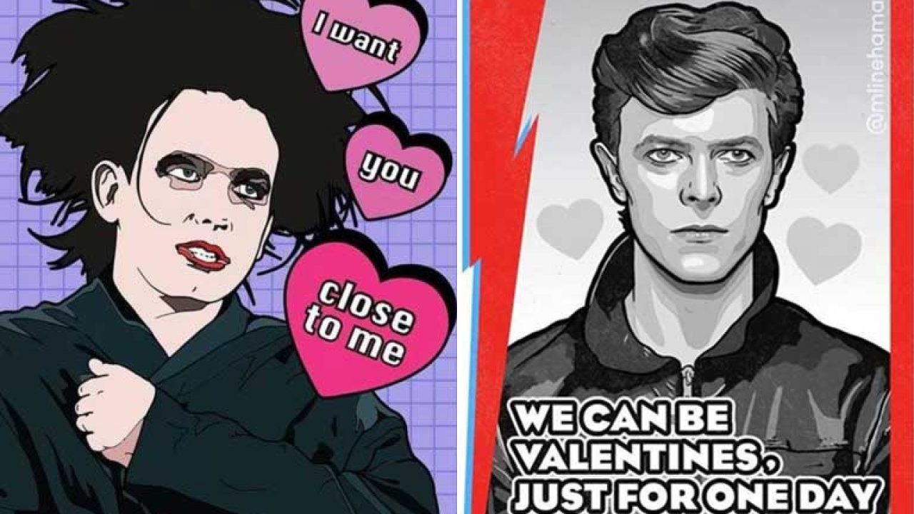 Mirá las postales románticas del new-wave y post-punk para San Valentín