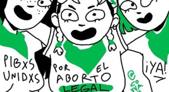 Línea Peluda y Superheroínas por el Aborto Legal: El color de la página es verde
