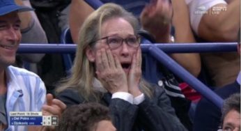 Meryl Streep se convierte en la reina de los memes con sus reacciones en el partido de Del Potro y Djokovic