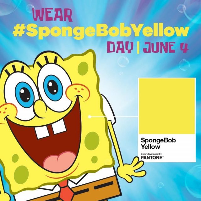 Bob Esponja ahora tiene su propio color Pantone