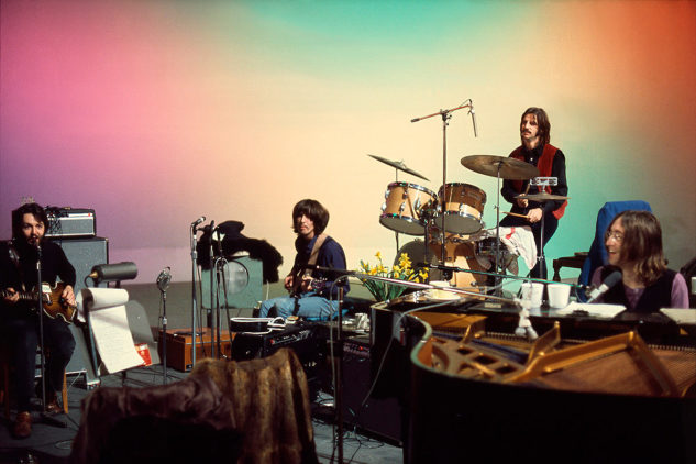The Beatles durante la grabación de Let It Be, 1969