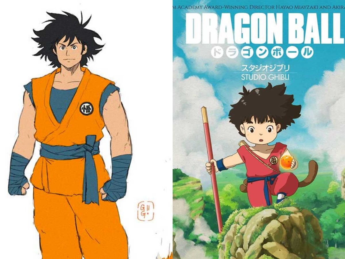 Dragon Ball Asi Se Veria Goku En Una Pelicula Al Estilo Studio Ghibli