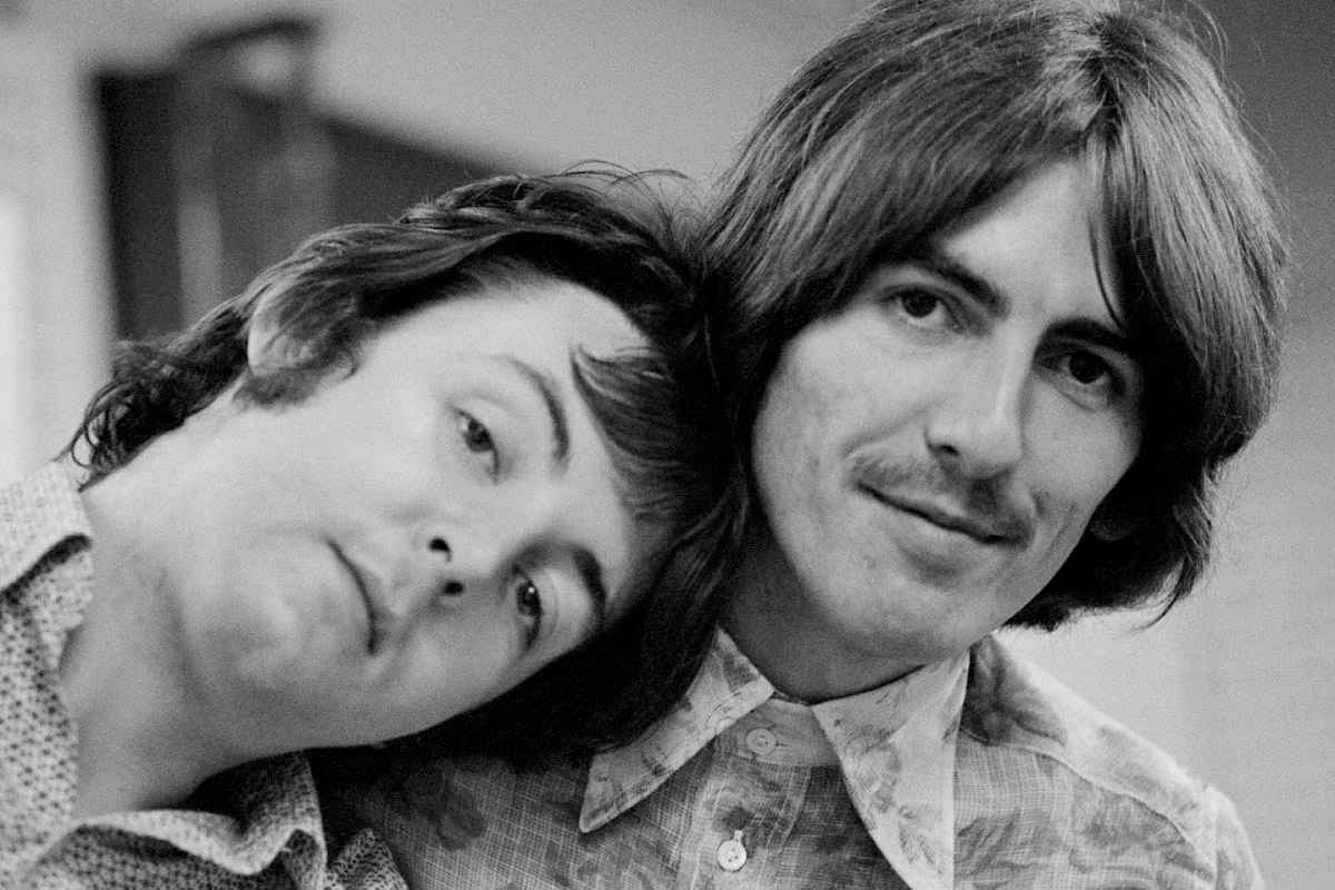 Paul McCartney y George Harrison de The Beatles