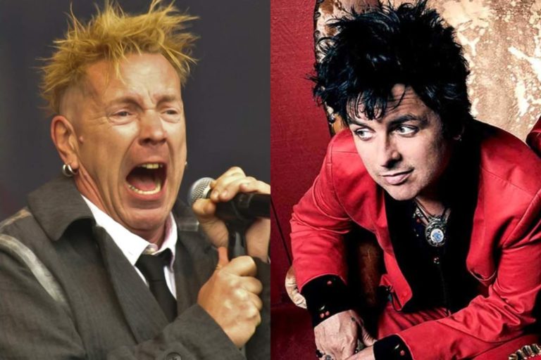 John Lydon de Sex Pistols / Billie Joe Armstrong de Green Day