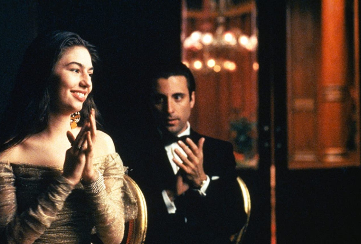 Sofia Coppola y Andy Garcia en El Padrino III