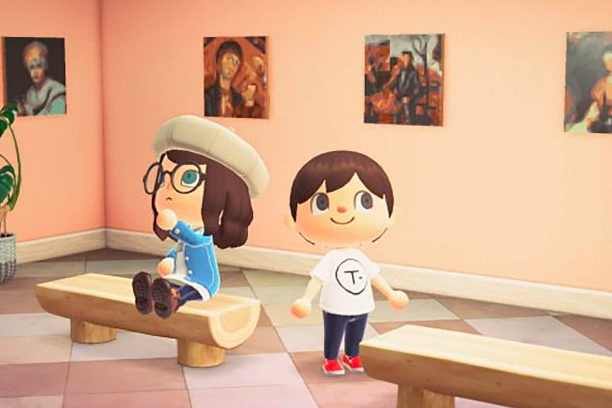 La muestra del museo Museo Nacional Thyssen-Bornemisza de Madrid en el videojuego Animal Crossing: New Horizons