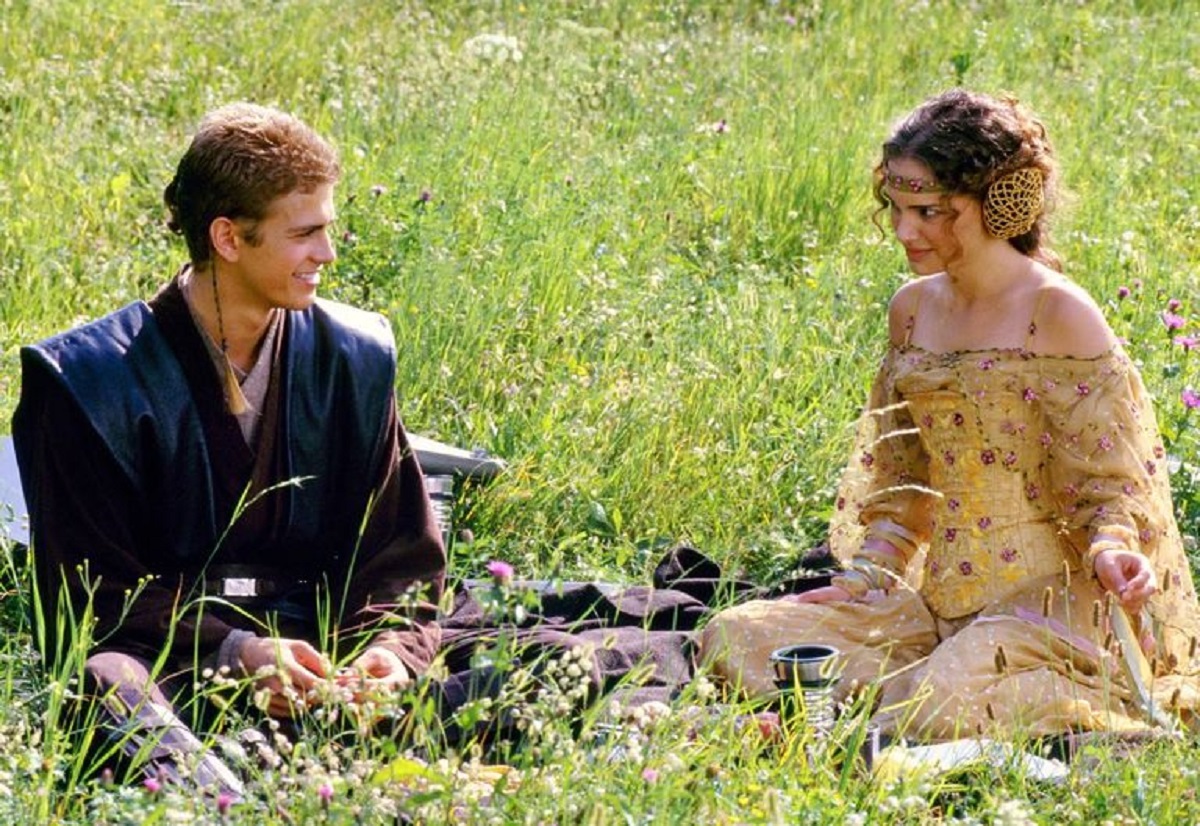 Hayden Christensen y Natalie Portman en Star Wars: Episode II Attack of the Clones