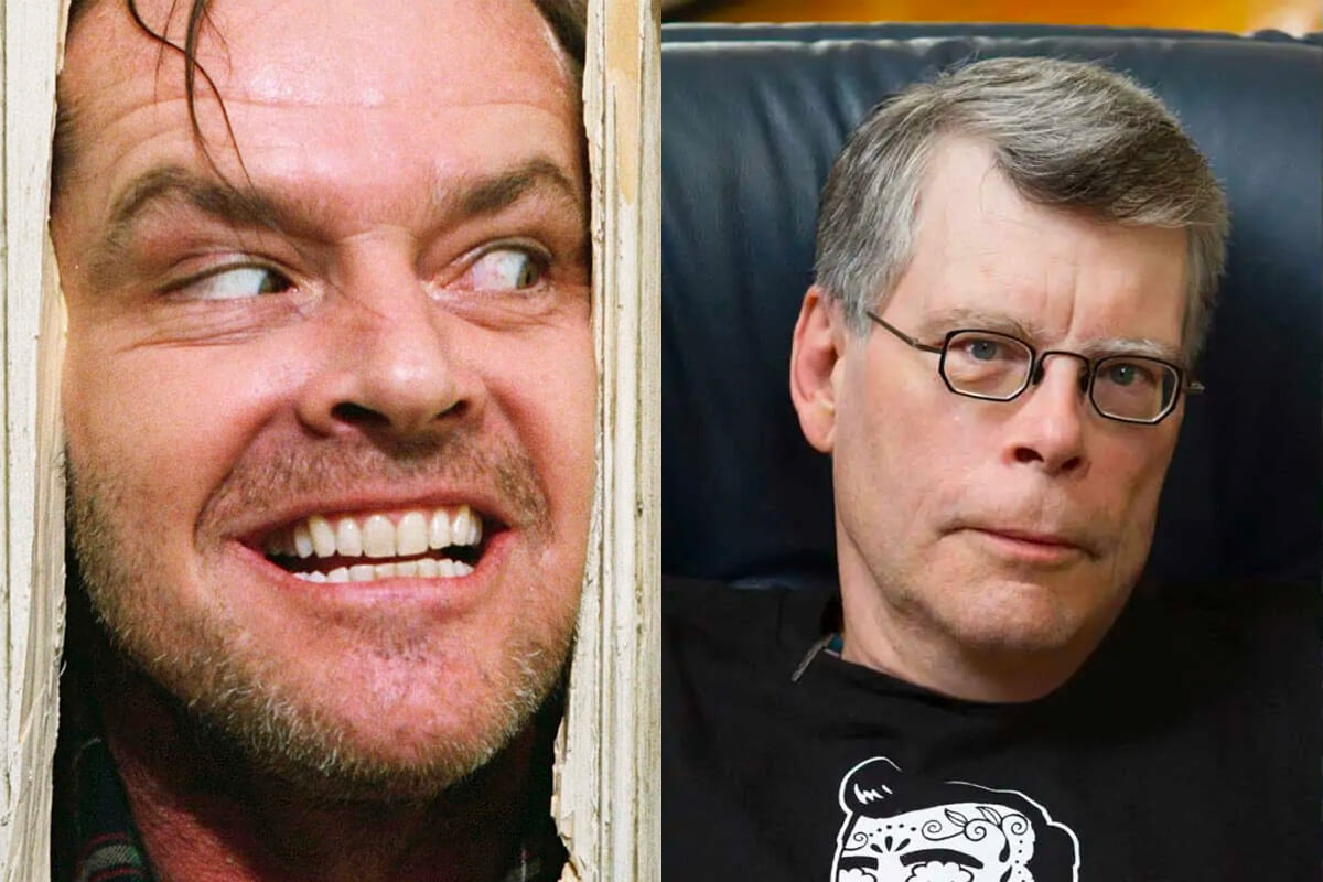 Jack Nicholson en El Resplandor; Stephen King