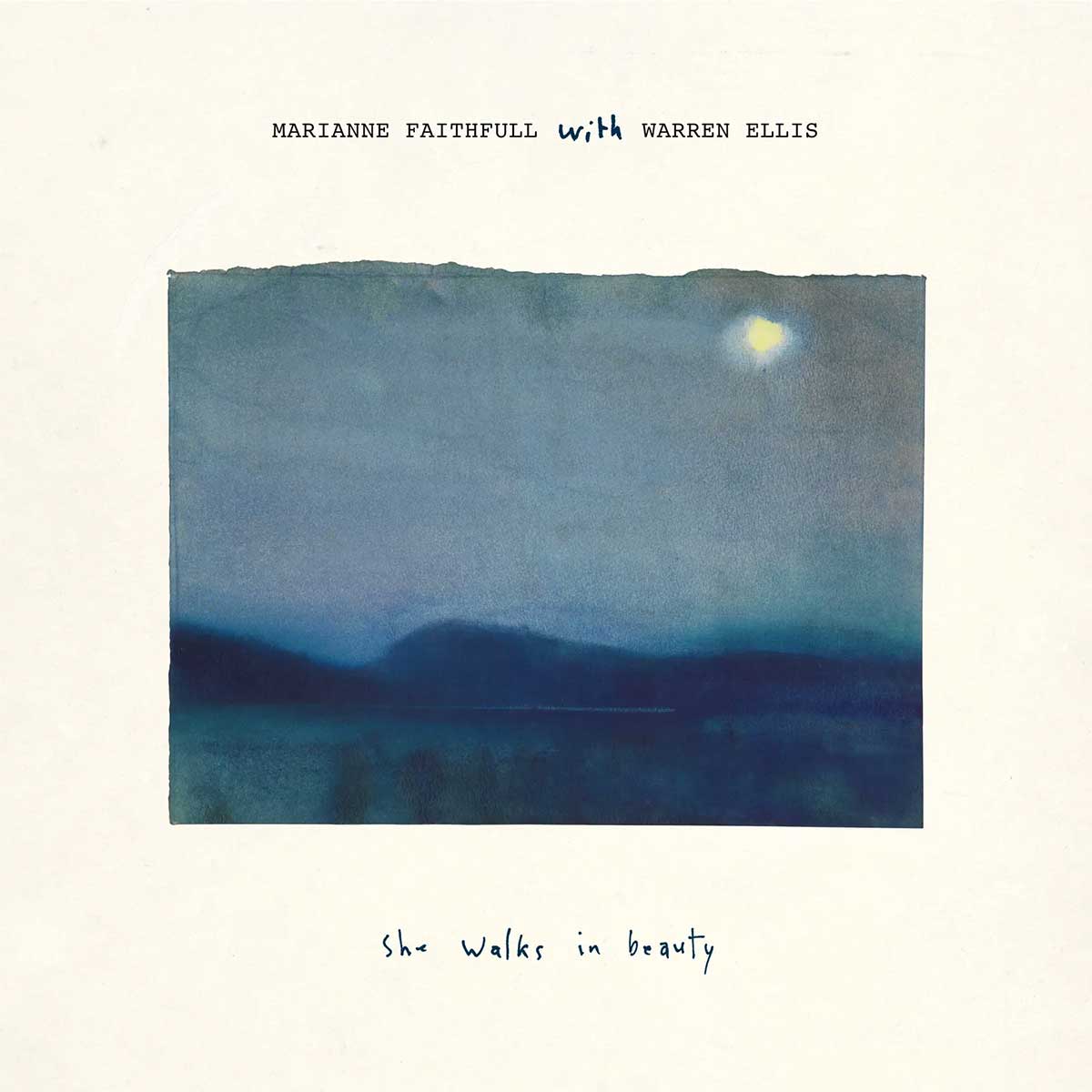 Tapa de "She Walks In Beauty", disco de Marianne Faithfull y Warren Ellis