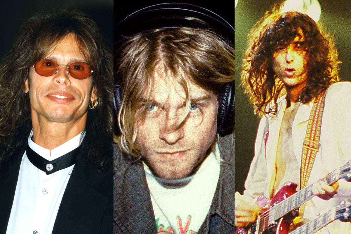 Steven Tyler, Kurt Cobain, Jimmy Page