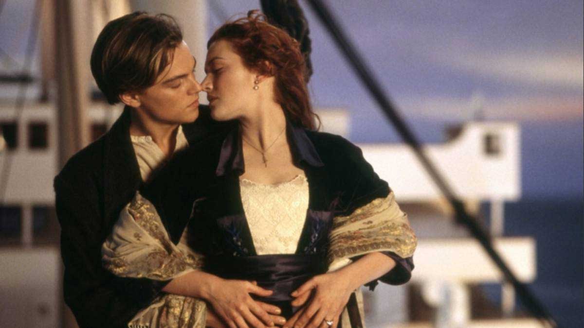 Leonardo DiCaprio y Kate Winslet en Titanic
