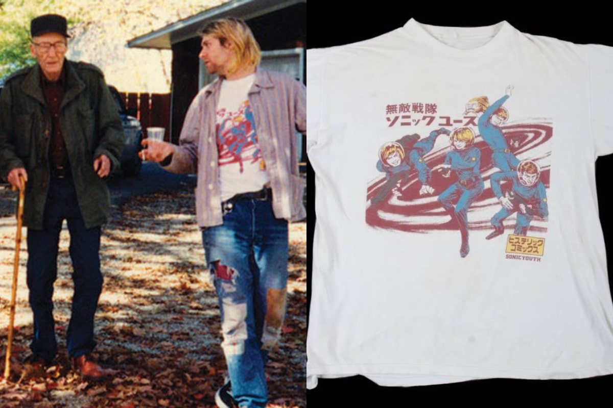Kurt Cobain y William Borroghs / / Remera de Sonic Youth