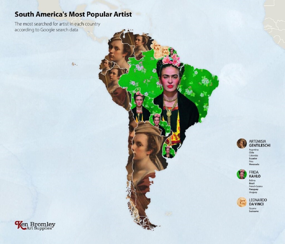 Los artistas más googleados en Sudamérica