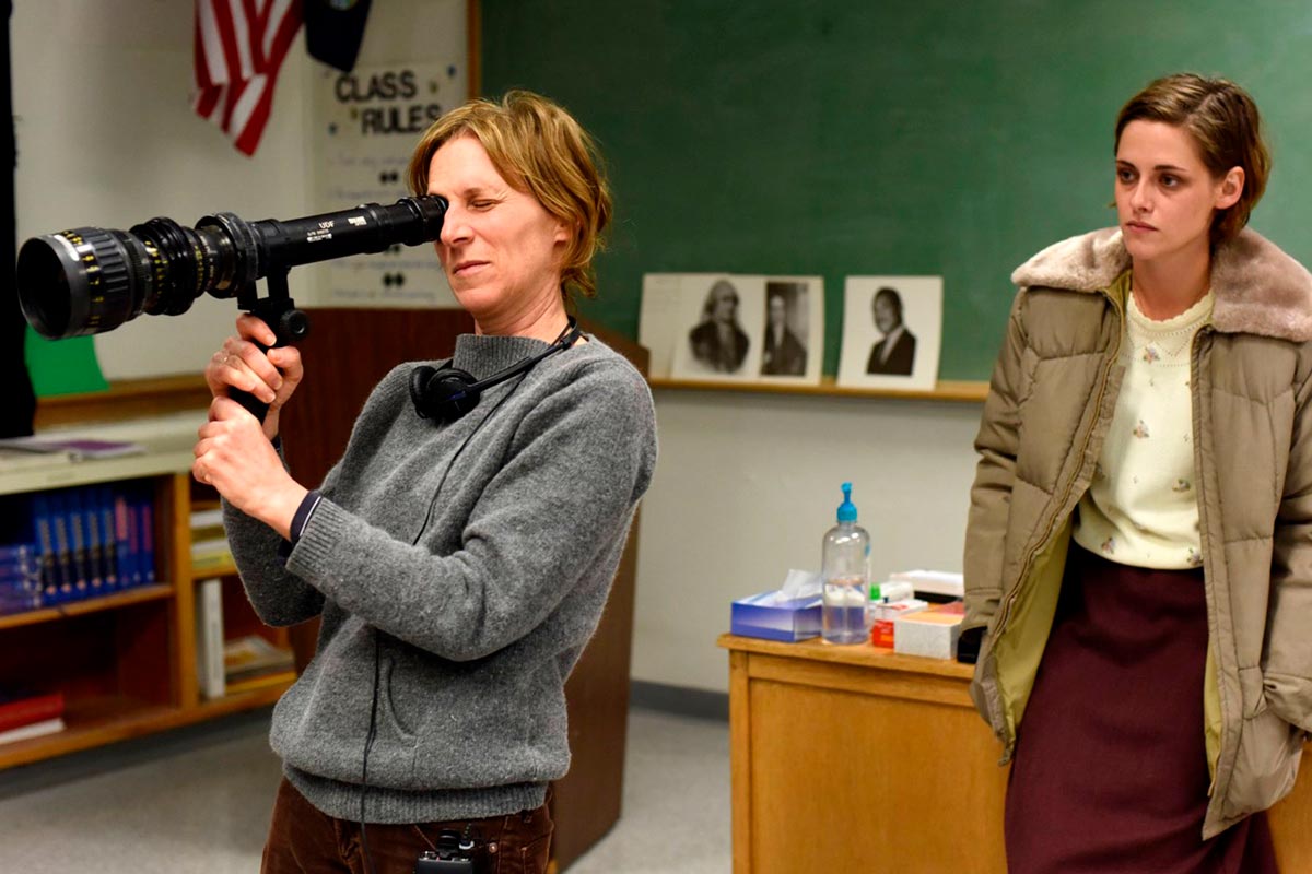 Kelly Reichardt y Kristen Stewart en el set de Certain Women (2016) - Foto: Film Science