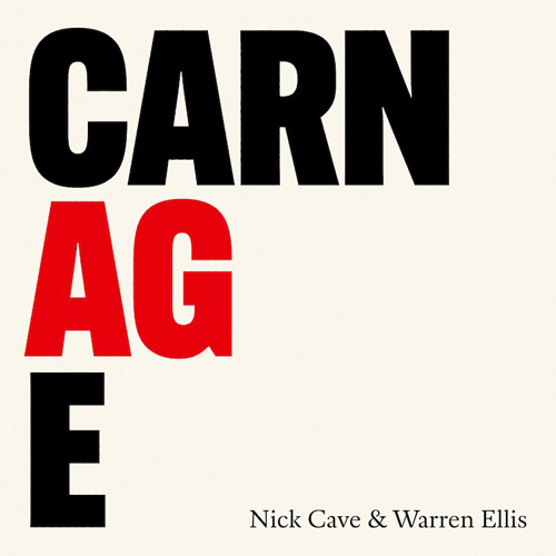 Tapa de Carnage, disco de Nick Cave y Warren Ellis