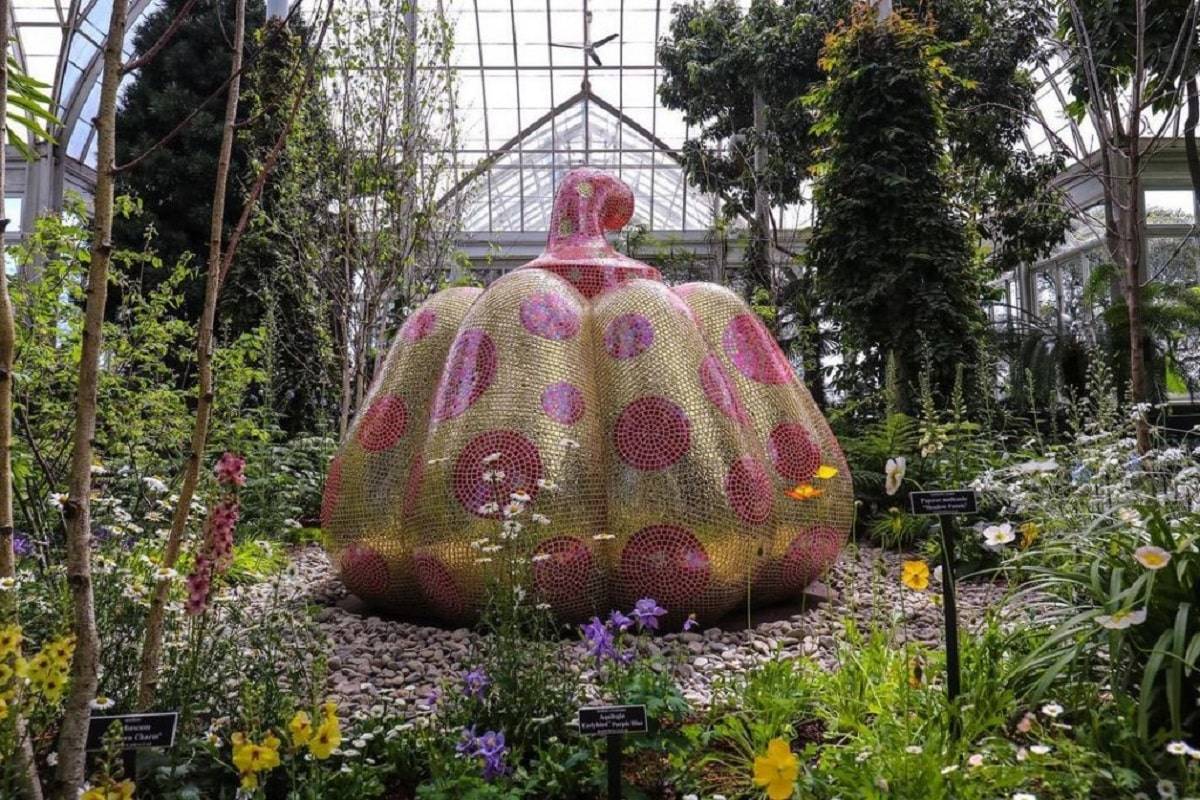 La obra de Kusama en el Jardín Botánico de NY