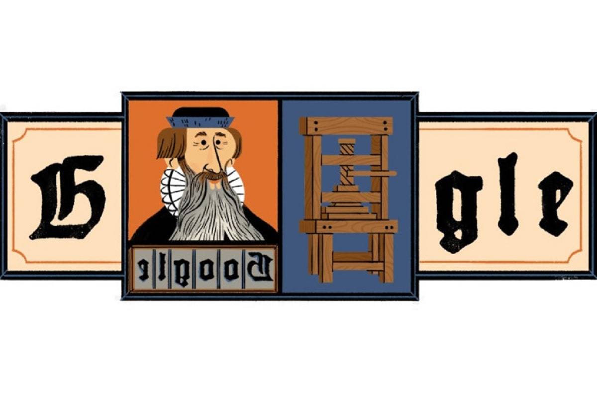 Doodle de Johannes Gutenberg