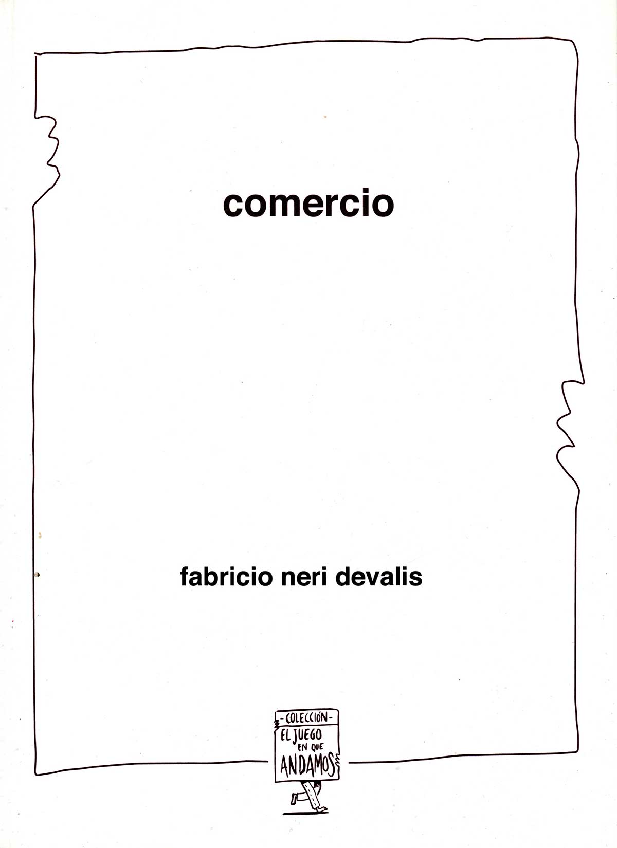 Tapa de "Comercio", libro de Fabricio Devalis