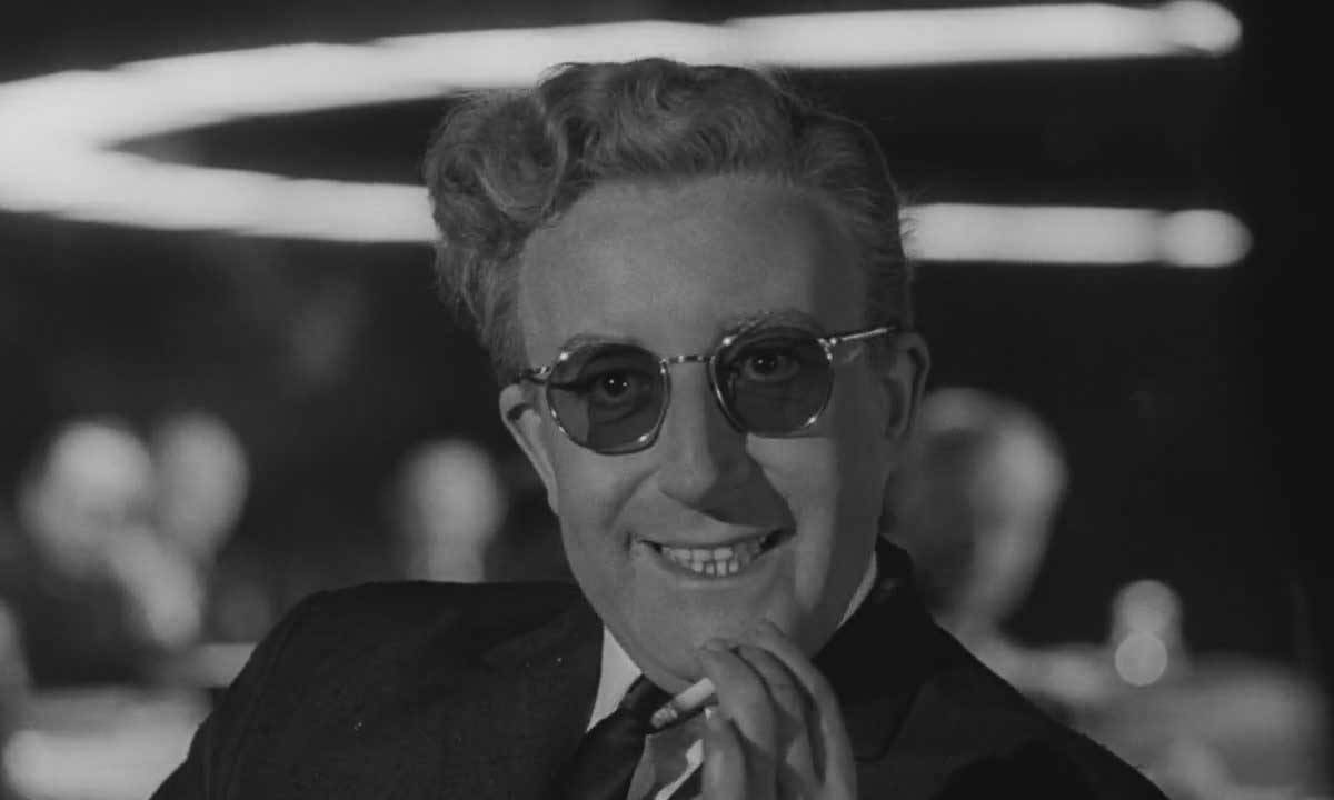 Peter Sellers en Dr. Strangelove: or How I Learned to Stop Worrying and Love the Bomb