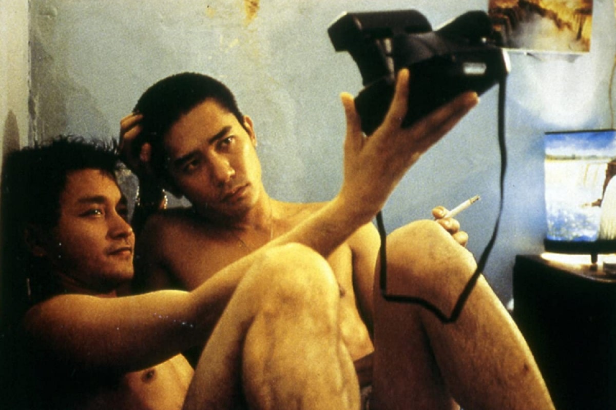 Leslie Cheung y Tony Chiu-Wai Leung en Happy Together (1997).