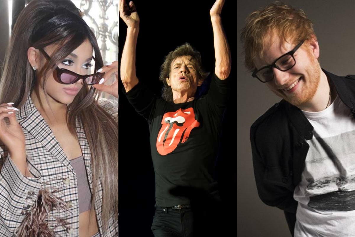 Ariana Grande / Mick Jagger / Ed Sheeran