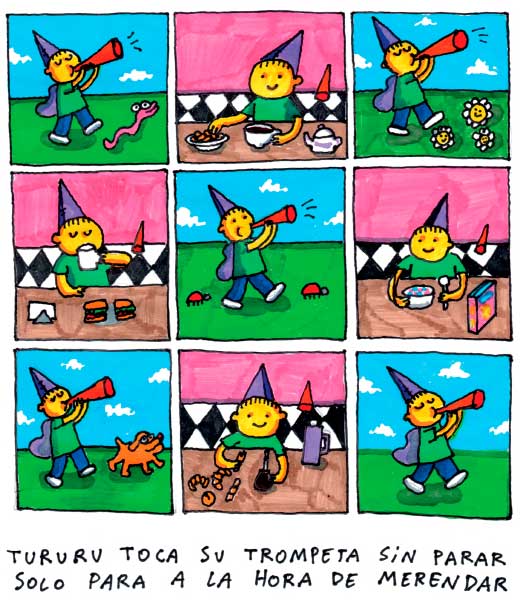 Interior de"Terrestre", libro de Juan Vegetal
