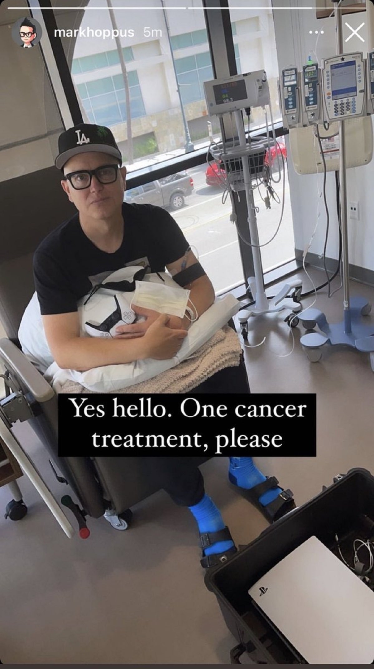 Mark Hoppus revela que tiene cáncer.