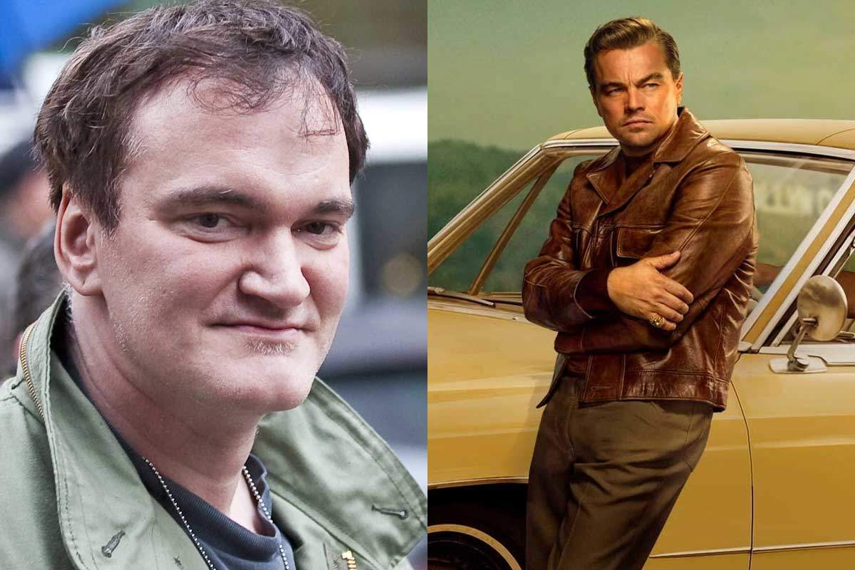 Quentin Tarantino, Leonardo Di Caprio en Once Upon a Time in Hollywood