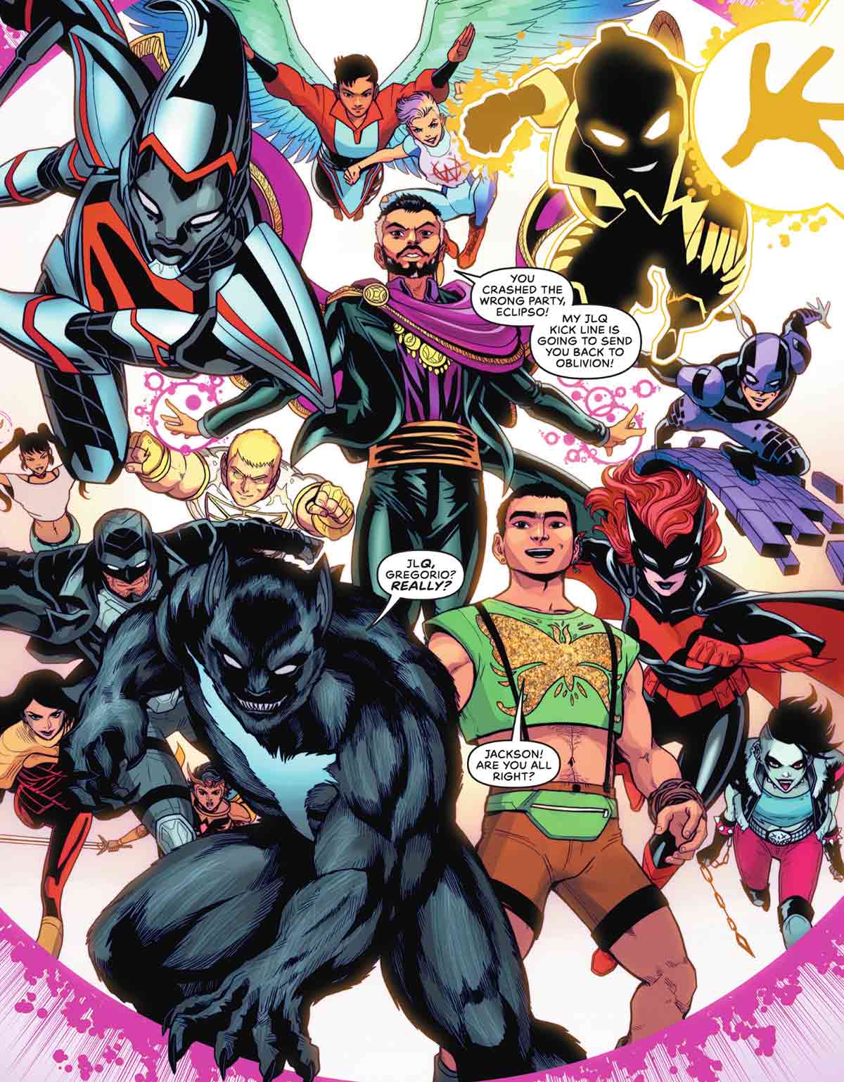 JLQ, Justice League Queer - Arte: Luciano Vecchio