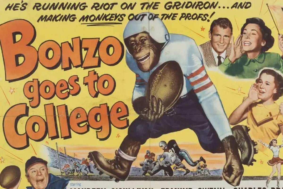 Bonzo goes to college.
