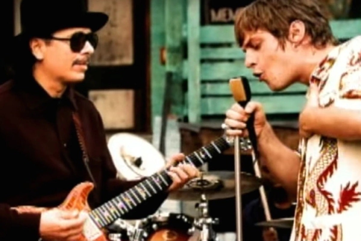 Santana y Rob Thomas en el video de"Smooth"