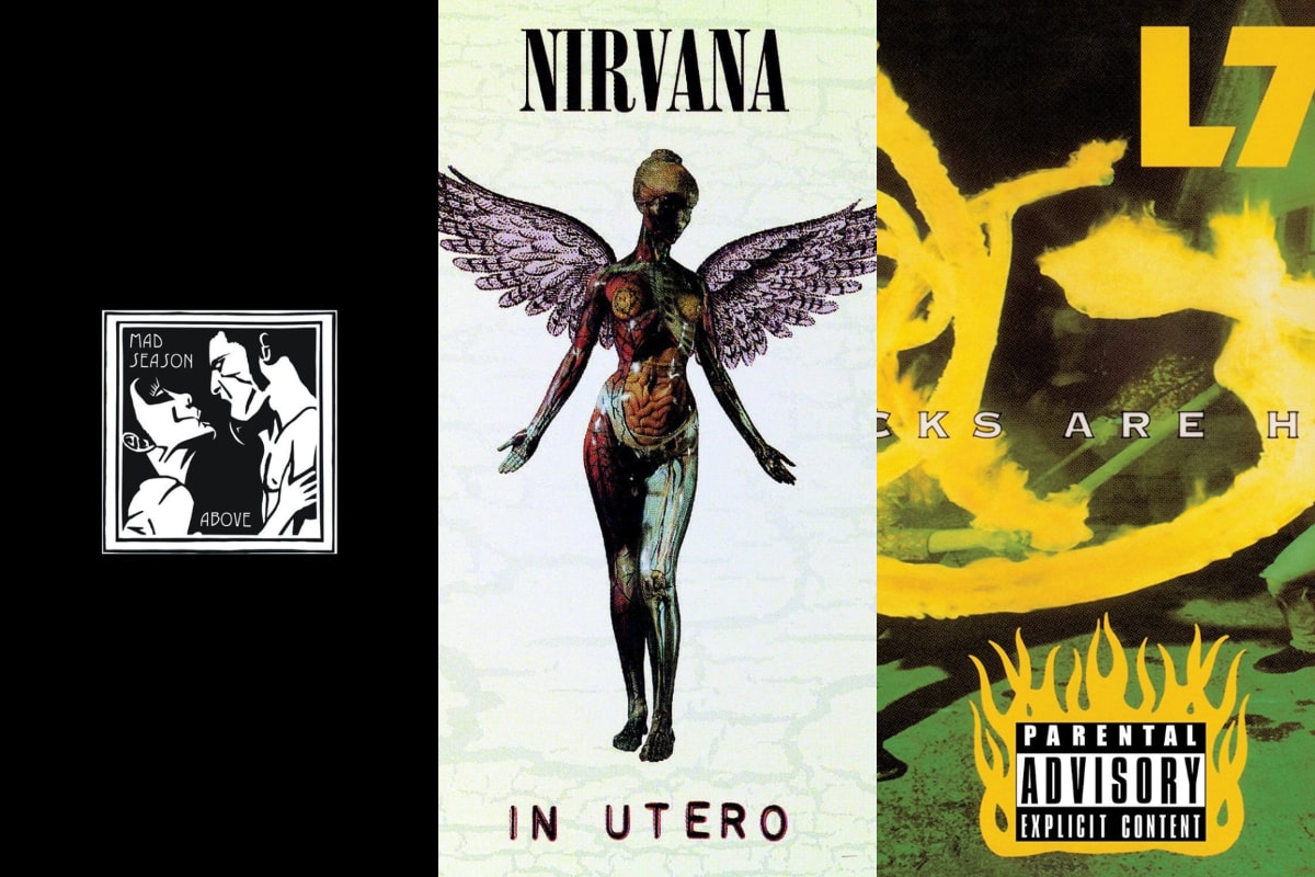 Above de Mad Season / In Utero de Nirvana / Bricks Are Heavy de L7