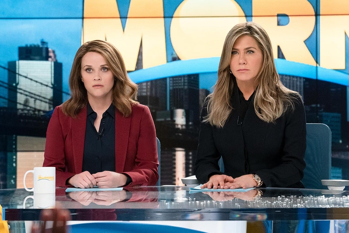Jennifer Aniston y Reese Witherspoon en The Morning Show (2019)