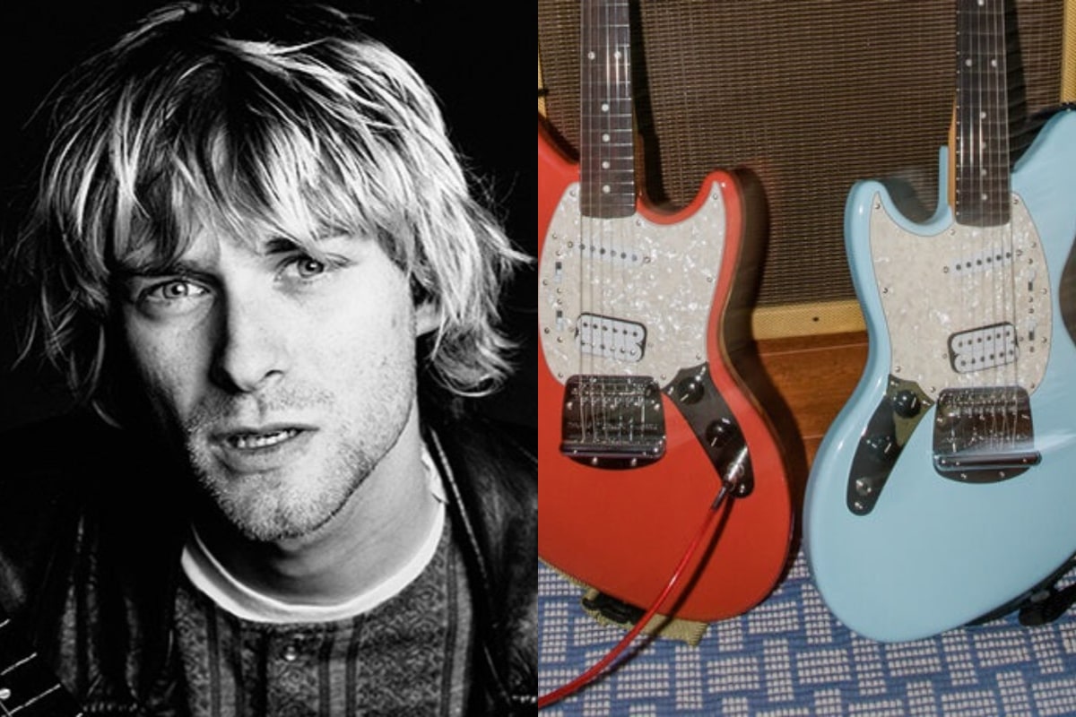 Fender presenta una especial la guitarra Jag-Stang de Kurt Cobain
