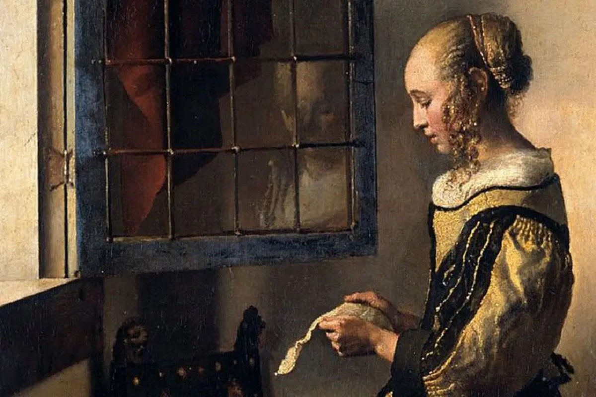 "Niña leyendo una carta en una ventana abierta" de Johannes Vermeer.