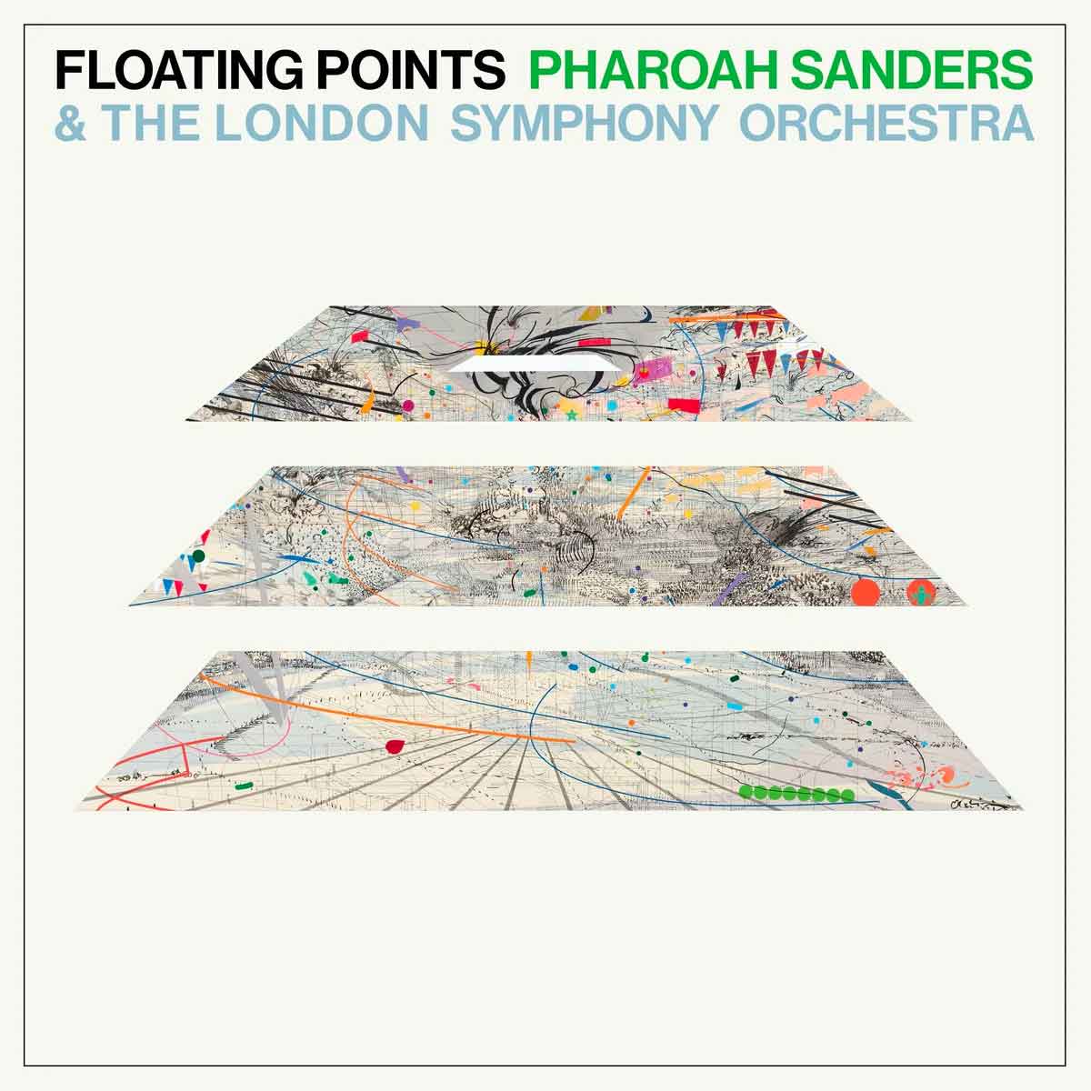 Tapa de Promises, disco de Floating Points, Pharoah Sanders & The London Symphony Orchestra