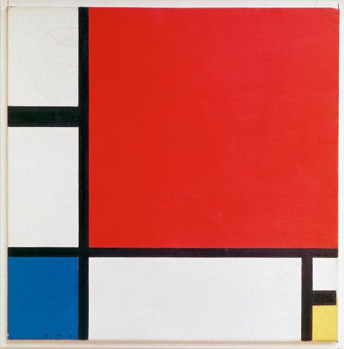 Piet Mondrian, “Composition with Red, Blue, and Yellow,” 1930.