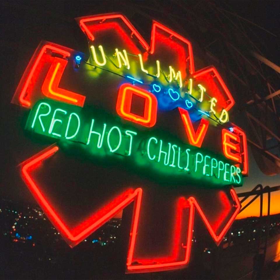 arte de tapa de unlimited love de red hot chili peppers