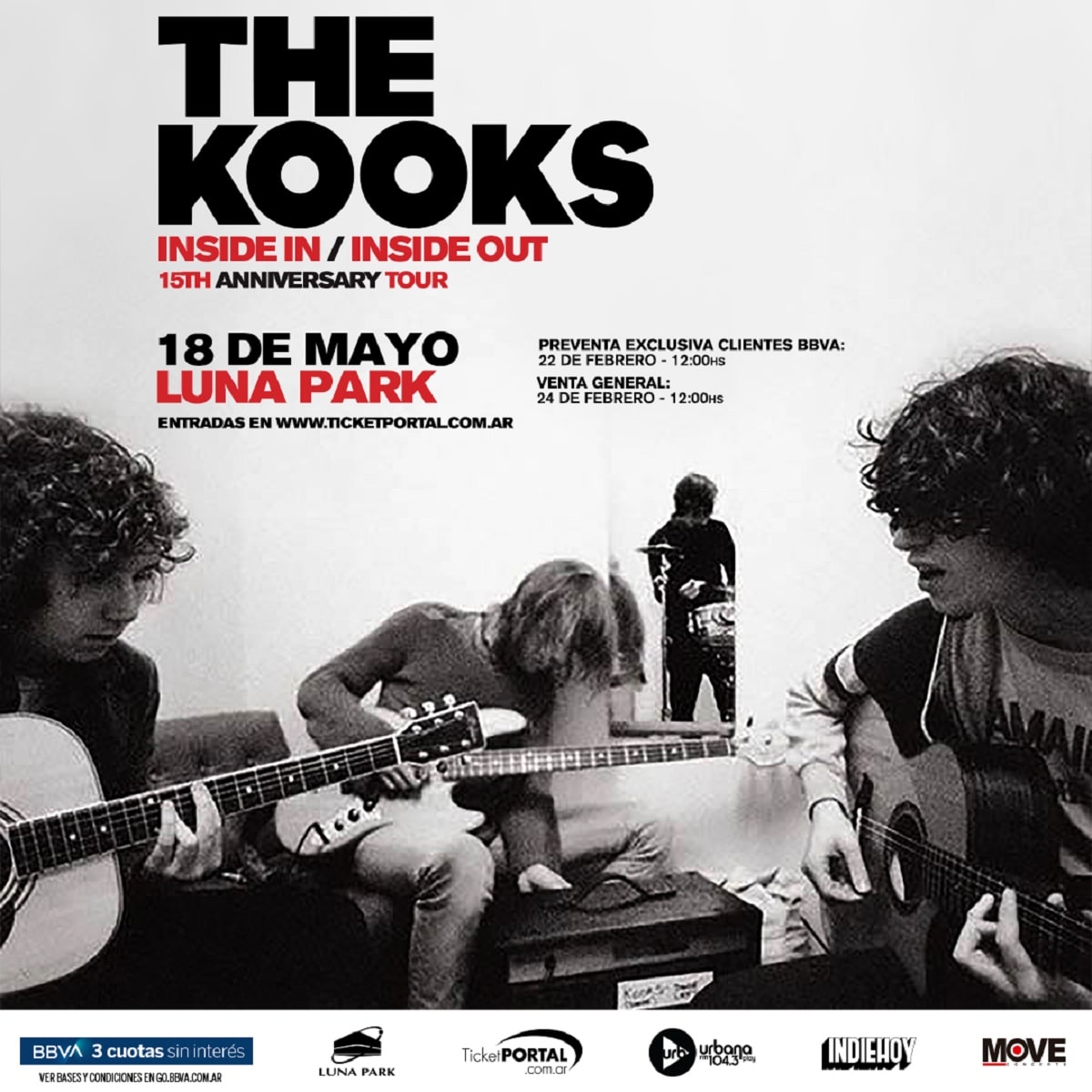 The Kooks regresa a la Argentina.