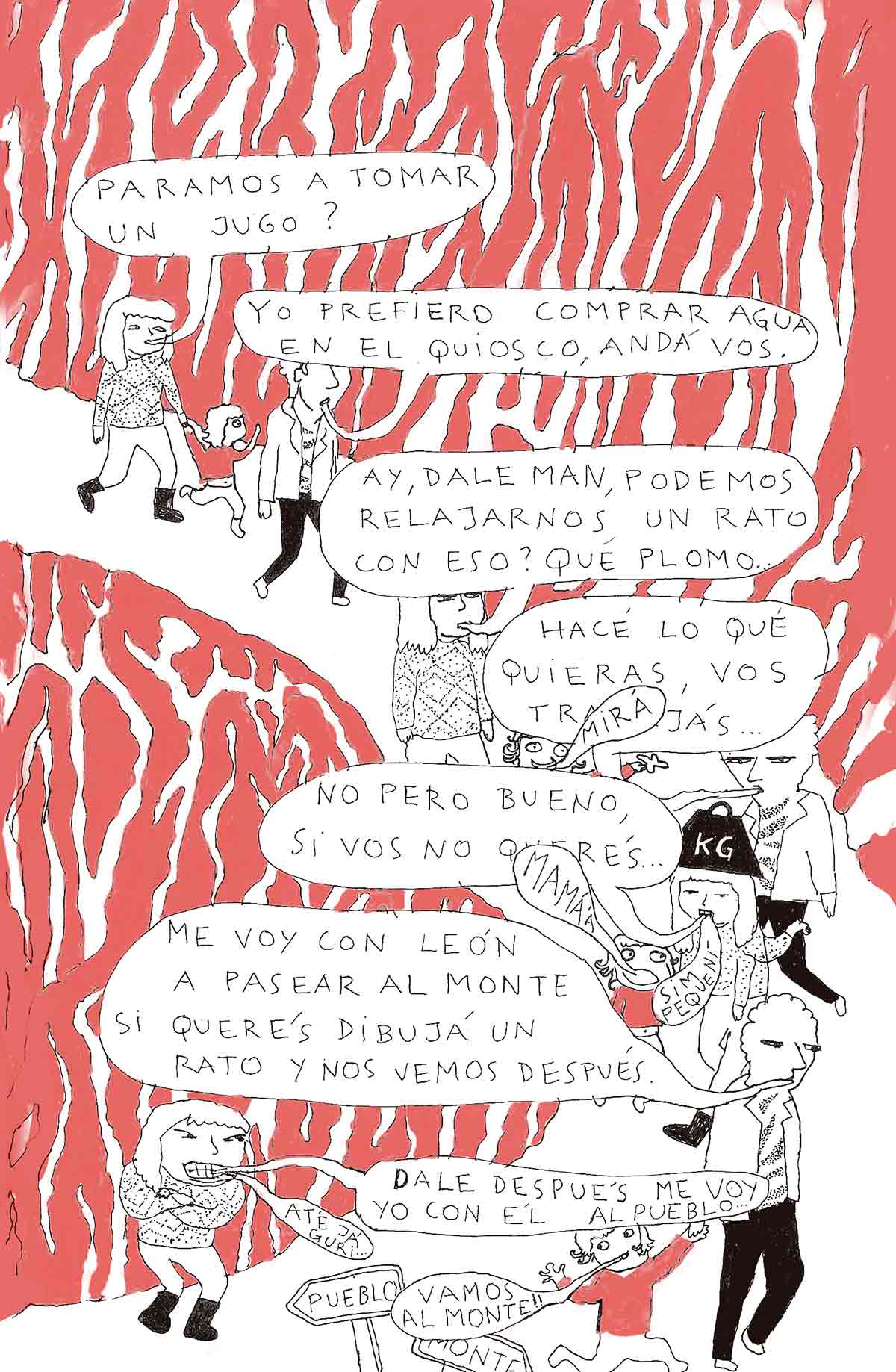 Interior de"Familia", libro de Júlia Barata