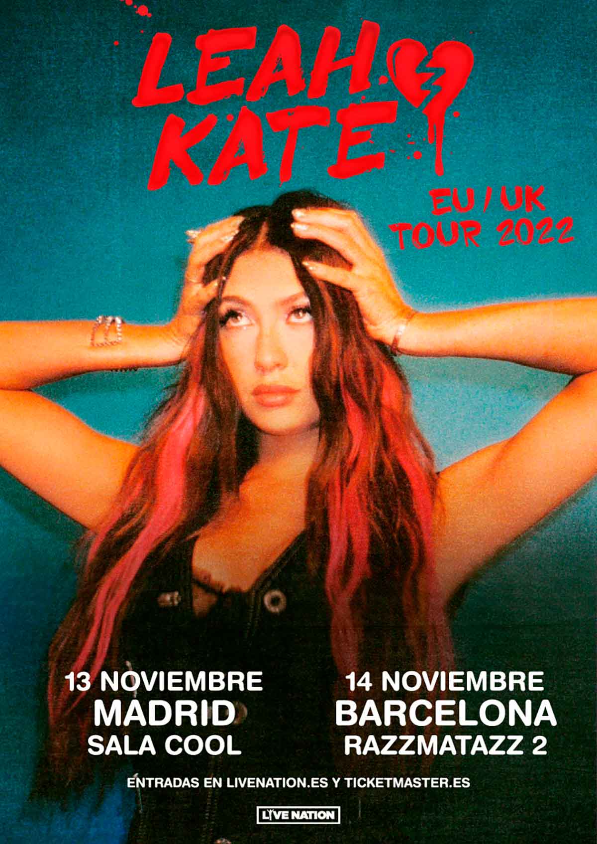 Leah Kate anuncia shows en España