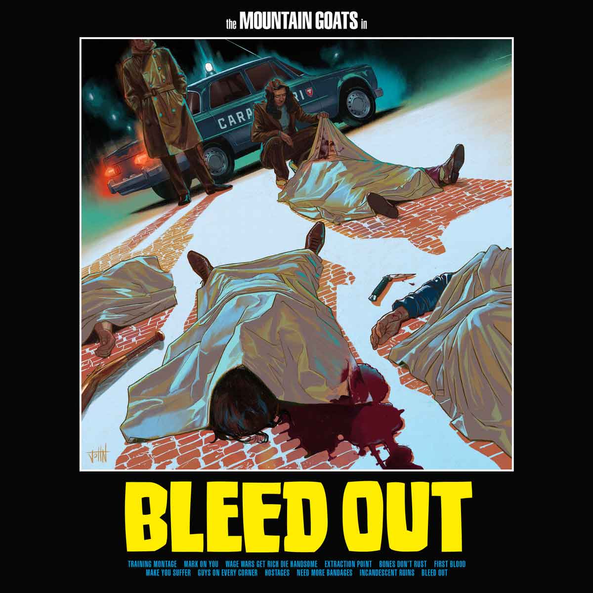 Tapa de Bleed Out, disco de The Mountain Goats