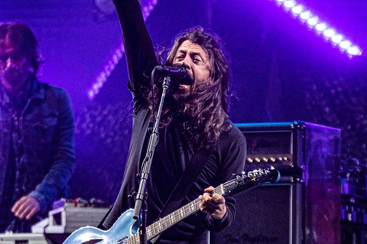 Dave Grohl en el show de Foo Fighters en Lollapalooza Argentina 2022