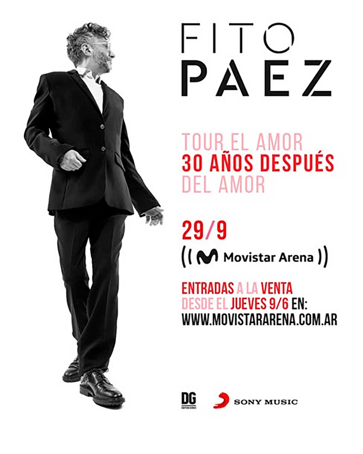 Fito Páez anuncia show en Movistar Arena