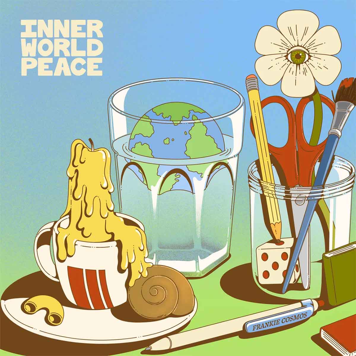 Tapa de Inner World Peace, disco de Frankie Cosmos