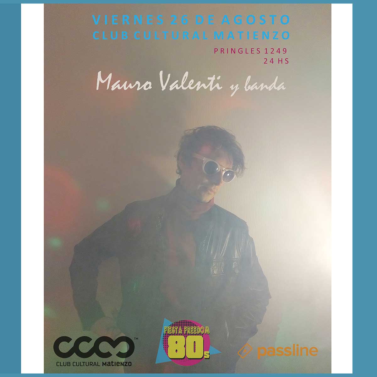 Mauro Valenti se presentará en el Club Cultural Matienzo