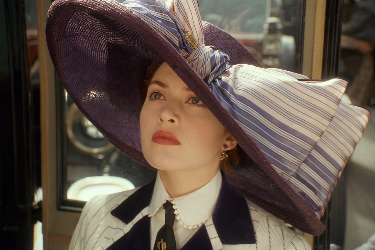 Kate Winslet en Titanic (1997).